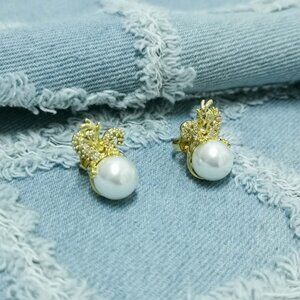 Kate Spade Dazzling Dragon Gold Stud Earrings Trendy Jewelry